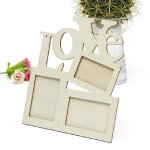 2 pcs enfants artisanat créatif cadre photo en bois diy fait À la main 2 pcs enfants artisanat créatif cadre photo en bois diy fait À la main