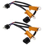 2 pcs h4 car canbus annuleur d'erreur d�codeur r�sistance de charge led 50w 8 ohm sans clignotant d�codeur ...