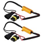 2 pcs h8 / h11 car canbus annuleur d'erreur d�codeur r�sistance de charge led 50w 8 ohm sans clignotant ...
