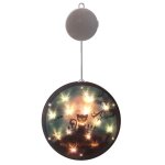 2 pcs halloween star string light show fen�tre horreur d�coration led lampe suspendue � piles (chat noir) ...