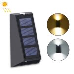 2 pcs n771 clairage mural solaire de haut et de bas lumires lumires extrieures murales de jardin ...