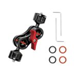 2 pcs slr camra stabilisateur lapin cage moniteur gimbal support flash externe