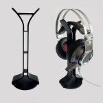 2 pcs support de casque universel prsentoir internet cafe cintre de casque d'ordinateur (noir)