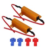 2 pcs voiture canbus annuleur d'erreur d�codeur r�sistance de charge led 50w 8 ohm sans d�codeur clignotant ...