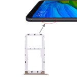 2 plateau de carte sim / micro sd carte pour xiaomi redmi 5 plus (gold)