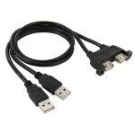 2 usb 2. 0 mâle vers 2 ports usb 2. 0 femelle avec 2 trous de rallonge, longueur: 50cm 2 usb 2. 0 mâle vers 2 ports usb 2. 0 femelle avec 2 trous de rallonge, longueur: 50cm