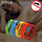 20 pcs anti - moustiques anti - moustiques rpulsifs en silicone, boucle de poignet, convient aux enfants ...