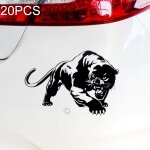 20 pcs wild panther autocollant de carrosserie de voiture autocollants d�corations de moto, taille: 19x12cm ...