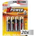 20x4 ansmann alcaline mignon aa lr 6 x - power