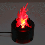 [220v us / ue plug] 10 w simulation artificielle brler faux flamme lampe torche feu pot bol lumire ...