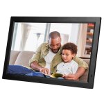 23, 6 pouces écran led cadre photo numérique avec support et télécommande, plug us (noir) 23, 6 pouces écran led cadre photo numérique avec support et télécommande, plug us (noir)