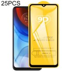 25 pcs 9d film en verre tremp de la colle de colle pour motorola moto e7i power / e7