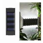 2led nimh solaire applique ext�rieure �tanche haut et bas projecteurs � deux t�tes (lumi�re blanche)