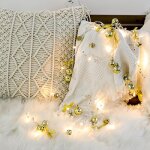 2m 20leds christmas string lights christmas bells ball d�coration lampe, style: or bowknot bell