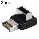 2pcs usb3. 1 type - e interface de carte m�re d'ordinateur coude � 90 degr�s avant type - c adaptateur ...