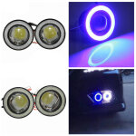 2pcs voiture feux de jour lumière courante kit - 3. 5inch blanc universel étanche 1200lm angel yeux cob ... 2pcs voiture feux de jour lumière courante kit - 3. 5inch blanc universel étanche 1200lm angel yeux cob ...