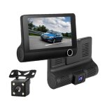 3 en 1 4 pouces 170 degrs vision nocturne grand angle hd 1080p dvr de voiture vido, dtection de mouvement ...