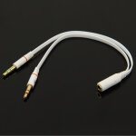 3. 5mm femelle  3. 5mm mle microphone jack + 3. 5mm mle couteur cble adaptateur