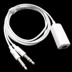 3. 5mm femelle  3. 5mm mle microphone jack + 3. 5mm mle couteur jack cble adaptateur pour ordinateur ...