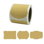 3 autocollants de dcoration de cadeau d'tiquette de nol en papier kraft naturel, taille: 75 x 50 mm ...