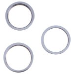 3 pcs camra arrire verre verre mtal protecteur de protecteur de vert pour iphone 13 pro (bleu)