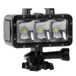 30m waterproof video light 3 modes lampe de poche avec support de base et vis pour gopro hero4 session ...