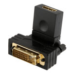 360 degr�s de rotation plaqu� or dvi 24 + 1 broches m�le � 19 broches hdmi adaptateur femelle