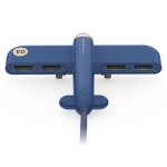 3life - 308 5v 0. 5a 4 interfaces usb air force one extender hub data hub (bleu)