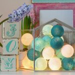 3m 20 leds cotton ball light string holiday wedding christmas party chambre fairy lights dcoration extrieure ...