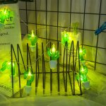 3m cactus en pot prise usb romantique led chane vacances lumire, 20 leds adolescente style chaleureuse ...