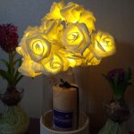 3m forme de rose prise usb romantique led cha�ne vacances lumi�re, lampe d�corative f�e de style adolescente ...