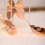 3m plume d or prise usb led romantique chaîne vacances lumière, 20 leds adolescente style chaleureuse ... 3m plume d or prise usb led romantique chaîne vacances lumière, 20 leds adolescente style chaleureuse ...
