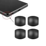 4 pcs ipartsbuy remplacement des bords de lunette avant pour sony xperia z3 (noir)