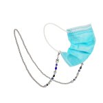 4 pices masque anti - perte lanire perles rondes rtro masque lanire color perle collier chane