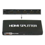 4 ports 1080p hdmi splitter, version 1. 3, support tv hd / xbox 360 / ps3 etc (noir)