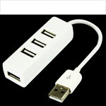 4 ports usb 2. 0 hub pour ordinateur apple (blanc)