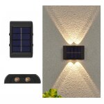4led nimh solaire applique extérieure Étanche haut et bas projecteurs À deux têtes (lumière chaude) 4led nimh solaire applique extérieure Étanche haut et bas projecteurs À deux têtes (lumière chaude)