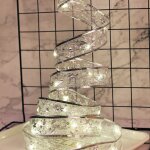 4m 40leds cadeau d�coration ruban guirlande lumineuse led fil de cuivre ruban arbre de no�l haut bowknot ...
