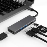 5 en 1 type - c à hdmi + 2 x usb 3. 0 + sd / tf adaptateur hub 5 en 1 type - c à hdmi + 2 x usb 3. 0 + sd / tf adaptateur hub