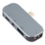 5 en 1 homme usb - c / type - c � dual usb - c / type - c + 3. 5mm aux + adaptateur usb usb 3. 1 + usb ...
