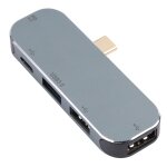 5 in 1 usb - c / type - c male to dual usb - c / type - c + dual usb + usb 3. 0 female adapter