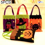 5 pcs halloween d�coration cr�ative bande dessin�e cadeau candy tote square pour les enfants, livraison ...