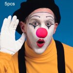 5 pcs halloween costume party props ponge nez de clown rouge