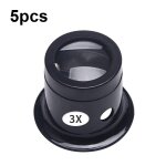 5 pices loupe d'oculaire lentille en verre loupe de rparation de type d'oculaire, fois: 3x