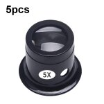 5 pices loupe d'oculaire lentille en verre loupe de rparation de type d'oculaire, fois: 5x