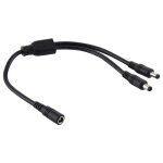 5, 5 x 2, 1 mm 1 � 2 prise femelle � m�le adaptateur de r�partiteur d'alimentation cc c�ble d'alimentation, ...