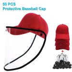 50 pcs anti - salive splash anti - spitting anti - fog anti - oil protective baseball cap mask masque ...