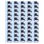 50 pcs ipartsacheter pour iphone 7 plus lcd plaque mtallique grand autocollants