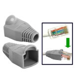 500 pcs cble rseau couvre - bouchon pour rj45, gris