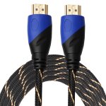 5m hdmi 1. 4 version 1080p fil net ligne bleu noir t�te hdmi m�le vers hdmi m�le connecteur vid�o audio ...